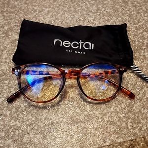 Nectar Blue Light Glasses Tortoise Chestnut Brown Frame Cobalt Collection